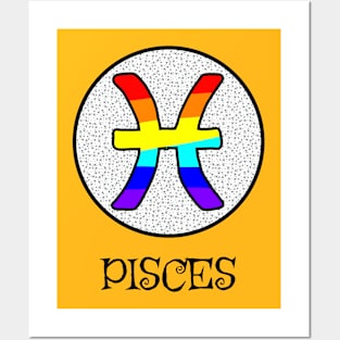 ZODIAC PRIDE PISCES Posters and Art